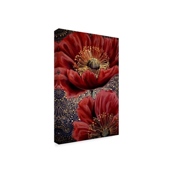 Cherie Roe Dirksen 'Red Poppies 2' Canvas Art,22x32